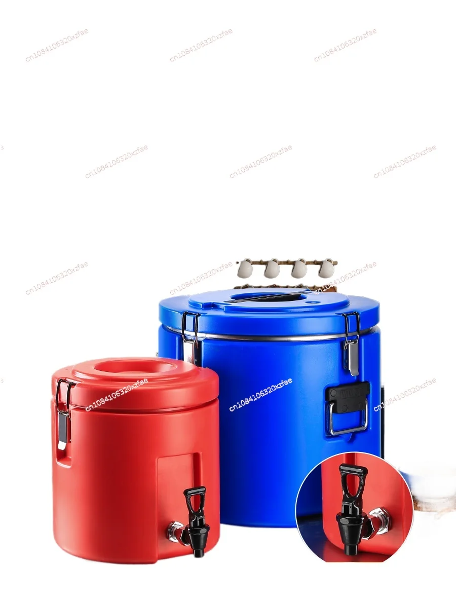 Insulation Bucket 304 Stainless Steel Commercial Large-capacity Outdoor Car Refrigeration Bucket Rice Porridge Soup Bucket