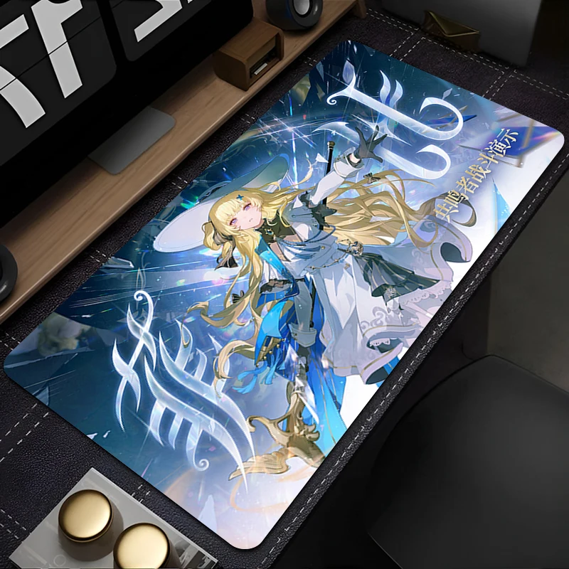 Mouse Pad Computer Anime Girl Mousepad Laptop Wuthering Waves Keyboard Pad PC Kawaii Phoebe Extended Desk Mat HD Cute Mouse Mat