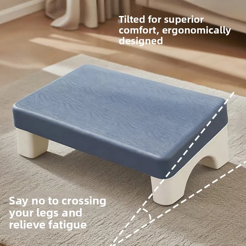 Foot Rest Under Desk Plastic Ergonomic Foot Stool Rocking Footrest For Office Home Improve Posture Relieve Leg Fatigue