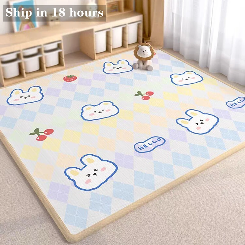 5 Size Options Baby Crawling Play Mats Cartoon Lion/Giraffe Environmentally Friendly Carpets Play Mat for Children's Safety Rugs