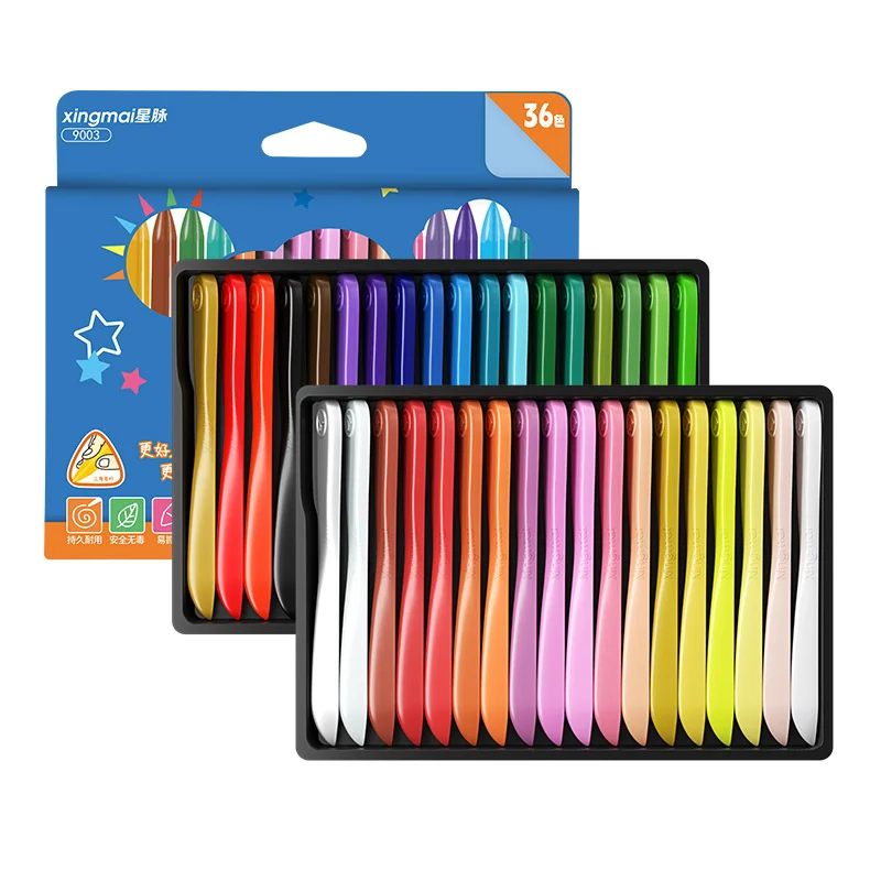 12/18/24/36 Colour Crayons Children's Painting Crayons Without Dirty Hands Washable Painting Crayons Set