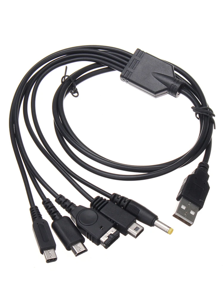 5 in 1 Charging Cable for Nintendo Wii U/ NEW 3DSXL/NEW 3DS/NDS LITE SP/PSP/GBA SP Nintendo Charging Cord image 6