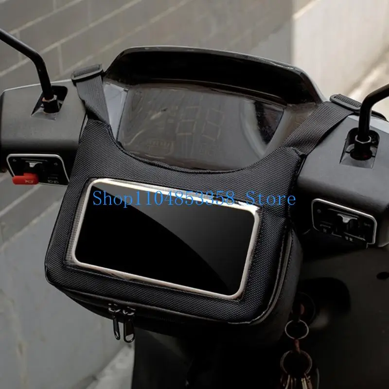 

652F Motorcycle Front Cloth Bag Storage Waist Bag Waterproof Phone Navigation Pocket