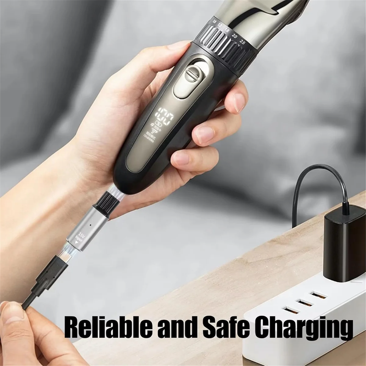 

A74Z 15 В HQ8505 Type-C адаптер для бритвы, зарядный преобразователь для One Blade Pro QP6520 QP6530QP6510 BeardTrimmer B