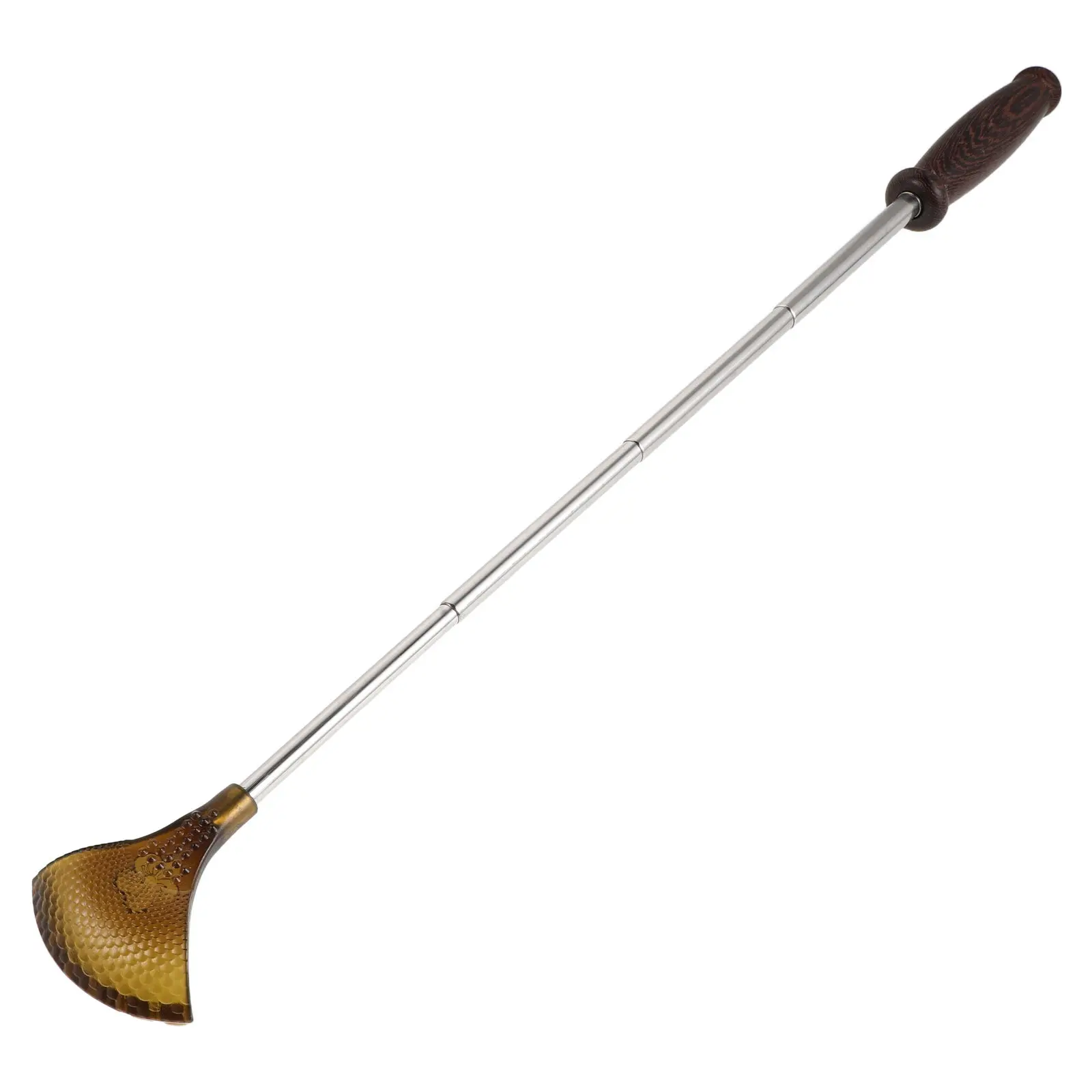 Extendable Back Scratcher Telescoping Wood Handle Self Back Massager Portable Travel Itch Relief Scratching Tool