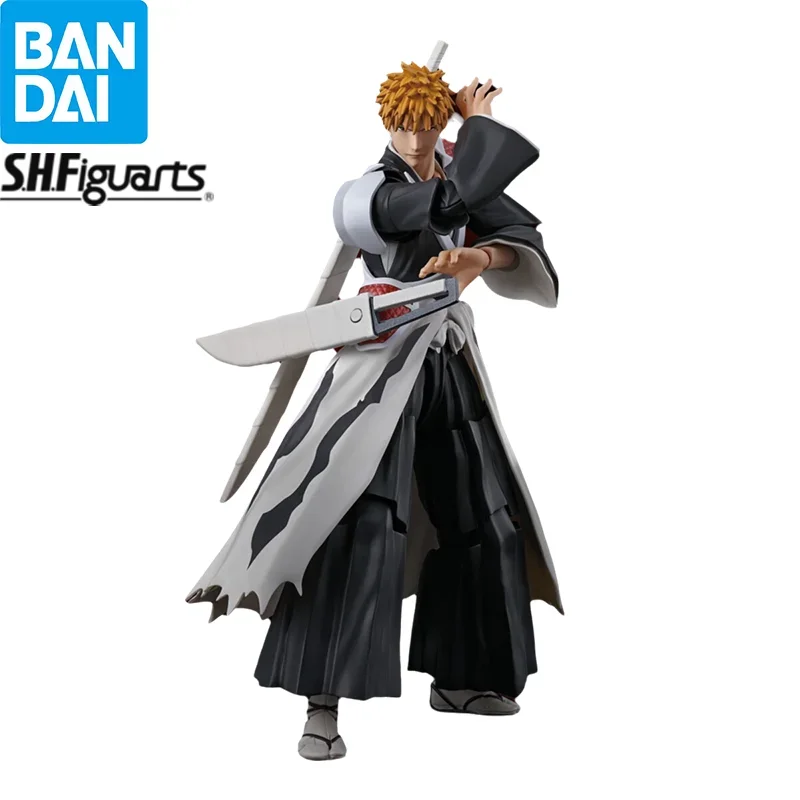 In Stock Bandai Bleach Thousand-Year Blood War S.H.Figuarts Ichigo Kurosaki Dual Zangetsu Tensa Anime Figure Action Model Toys