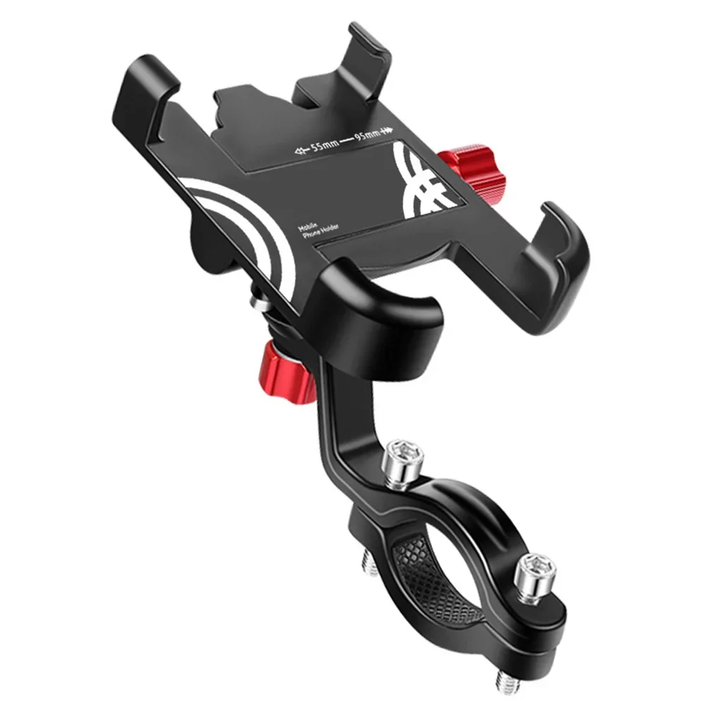 

Aluminum Alloy Bicycle Stem Mobile Phone Holder Anti-shake Mountain Bike Road Navigation Support Security Bracket