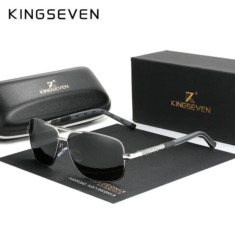 KINGSEVEN Classic Brand Fashion Aluminum Sunglasses Unisex Polarized Vacation Beach Glasses Leisure UV400 Driving Eyewear
