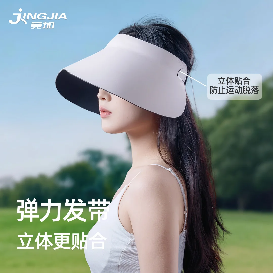 Summer Foldable Wide Brim Seamless Empty Top Hat Uv Protection Upf 50 Plus Sun Hat For Women Outdoor Cycling Hiking Travel Adjus