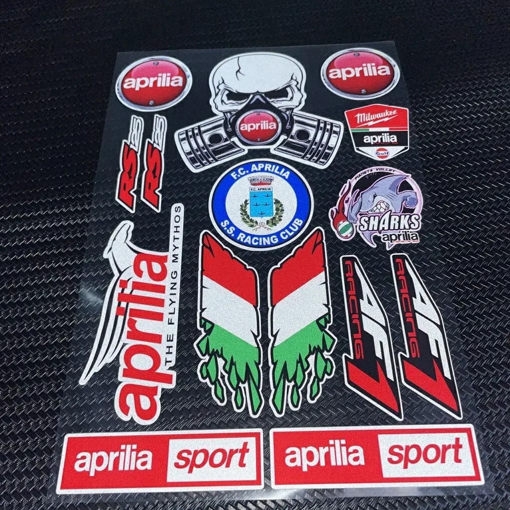 For Aprilia Sticker Motorcycle Accessories Tuono Shiver Pegaso Tuareg GPR SR GT RS RS660 RSV4 RS4 900 750 660 650 457 150 125 50