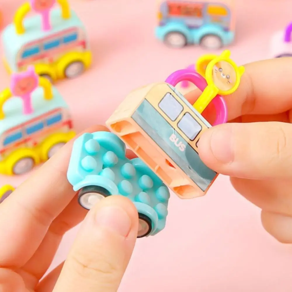 

Random Color DIY Puzzle Car Toys Vehicles Early Educational Lock Key Matching Toy Key Bus Lock Head Car Gifts