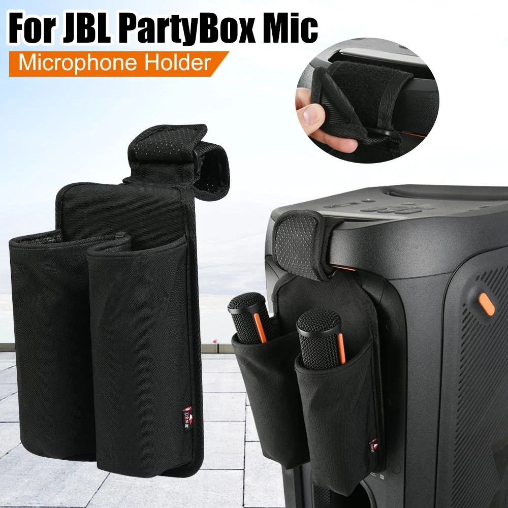 

Чехол-органайзер для микрофона, держатель для хранения микрофона, сумка для переноски микрофона для колонки JBL PartyBox, аксессуары для беспроводного микрофона