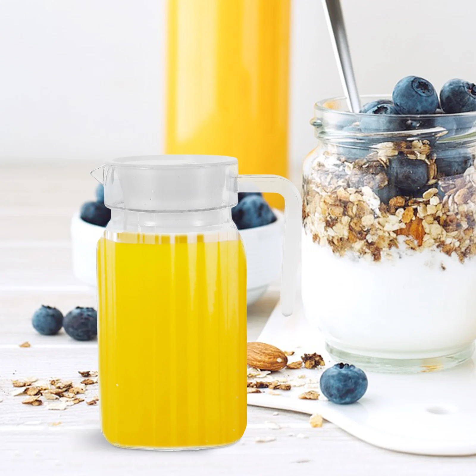 

500 мл бутылка для сока, прозрачная пластиковая крышка кувшина, герметичный носик, заварочный станок для холодных напитков, контейнер для напитков, безопасный кувшин для холодильника, дом