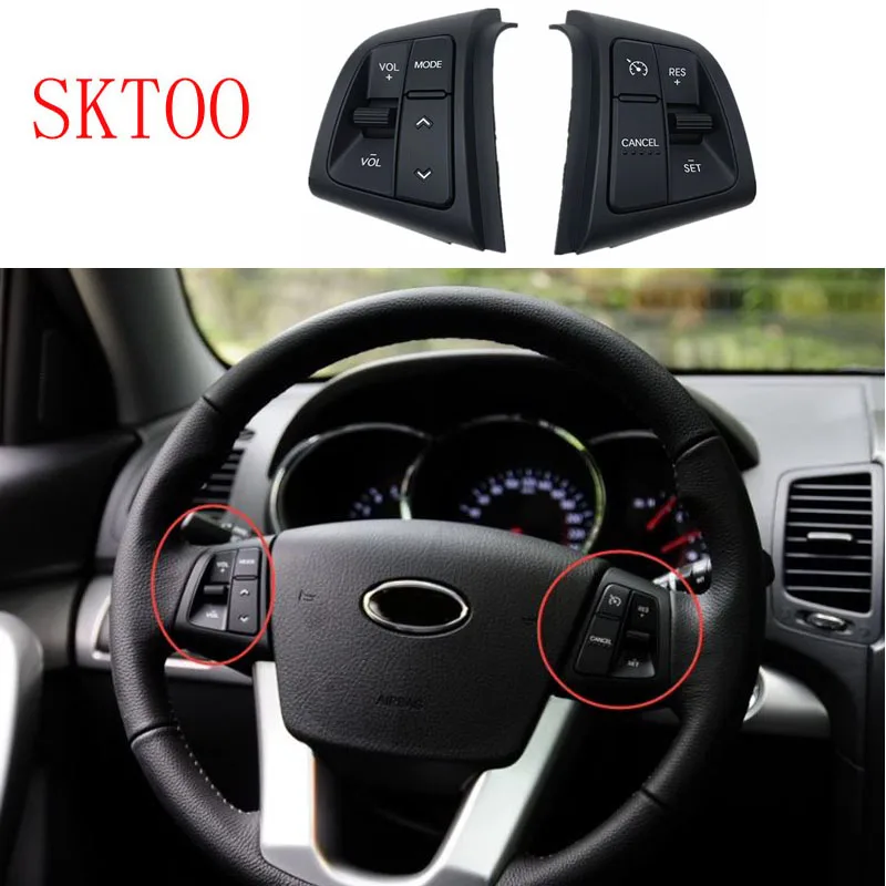 

steering wheel remote control switch LH volume control switch 967002P00 cruise switch RH 967102P00 FOR Kia Sorento2010-2013