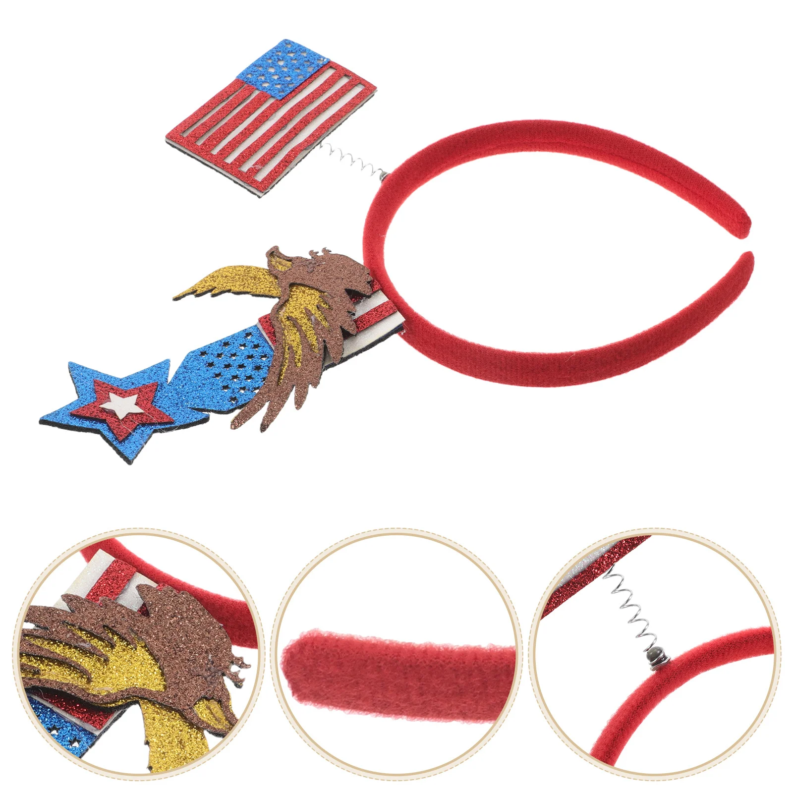 

Повязка на голову с флагом США, патриотический обруч для волос, красный, синий, белый, костюм ко Дню независимости, аксессуар для празднования 4 июля для девочек и женщин