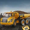 대형 RC 트럭 소년 장난감, 1:20 더블 Rc 덤퍼 자동차 트럭, 원격 무선 자동차 트랙터 관절 덤프 엔지니어링 자동차 장난감 선물 1