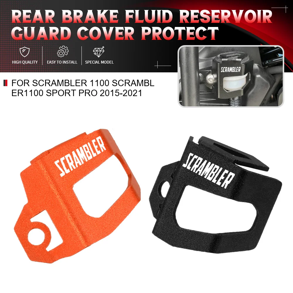 

For Ducati Scrambler 1100 Scrambler1100 Sport PRO 2015-2021 Moto Rear Brake Fluid Reservoir Guard Cover Protector Accessories