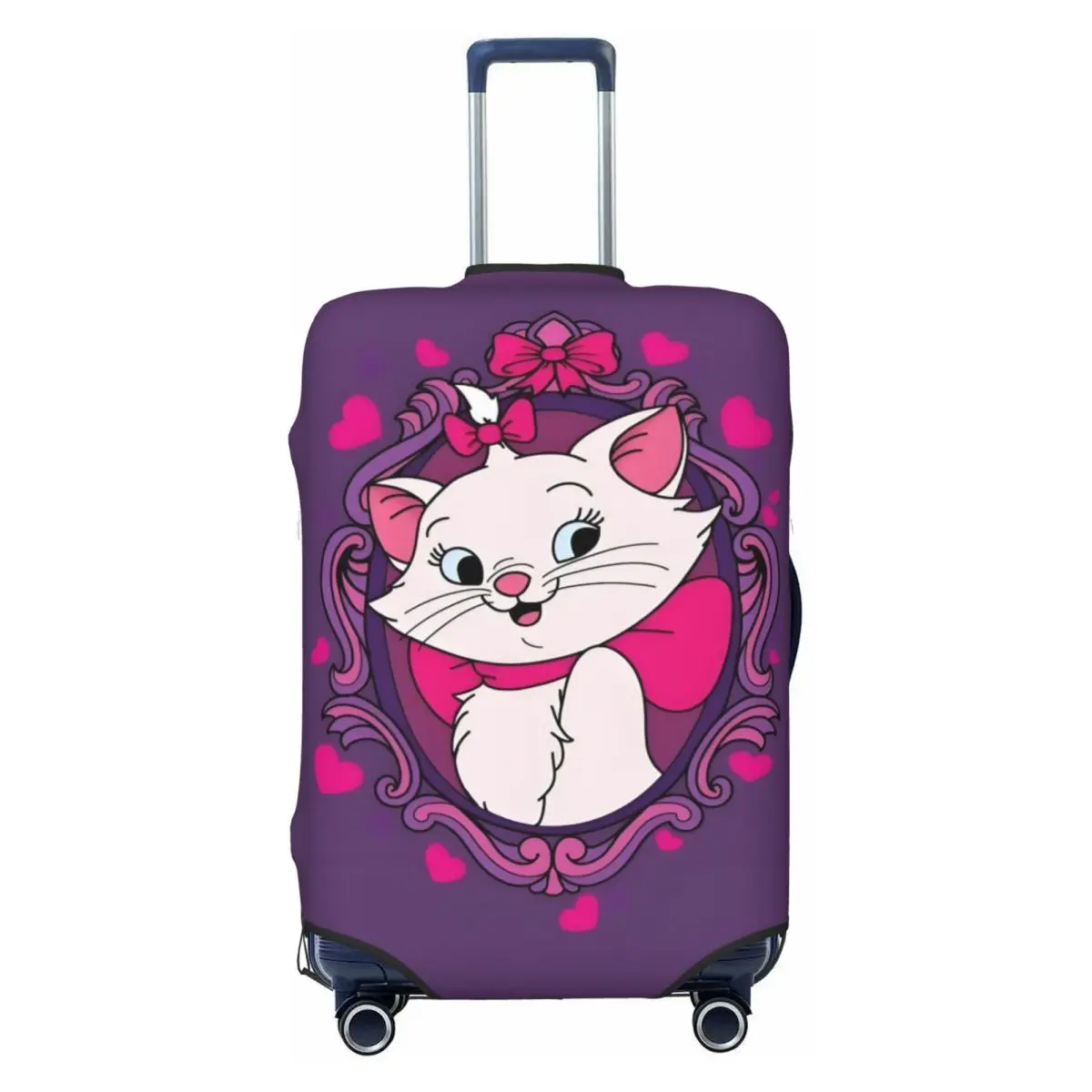 

Custom Funny The Aristocats Luggage Cover Protector Dust Proof Cat Manga Travel Suitcase Covers