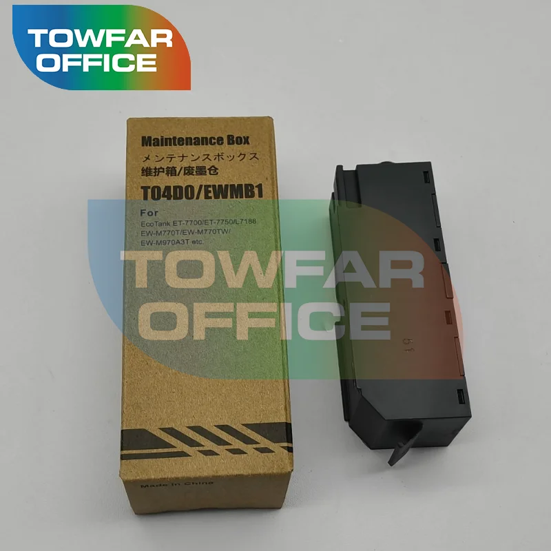 10X C13T04D000 T04D0 Maintenance Box Waste Ink Tank Pad support for EPSON EcoTank ET-7700 ET-7750 L7160 L7180 L7188 L7880
