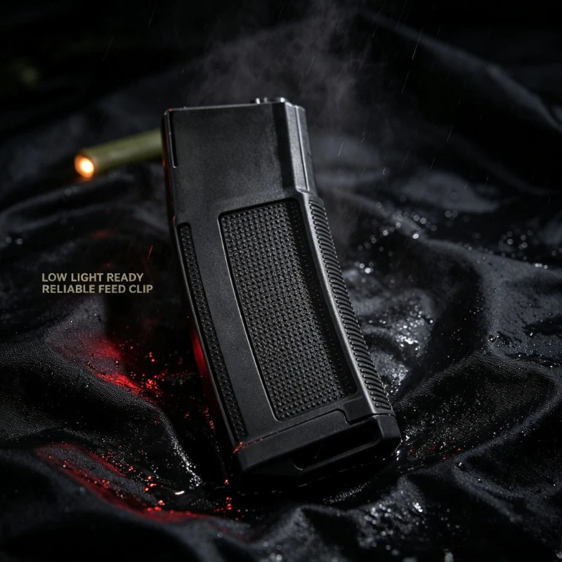 Sturdy Nylon See‑Through Window Magazine Smooth Feeding Optimize Attachment For M4 AR Gel Blaster