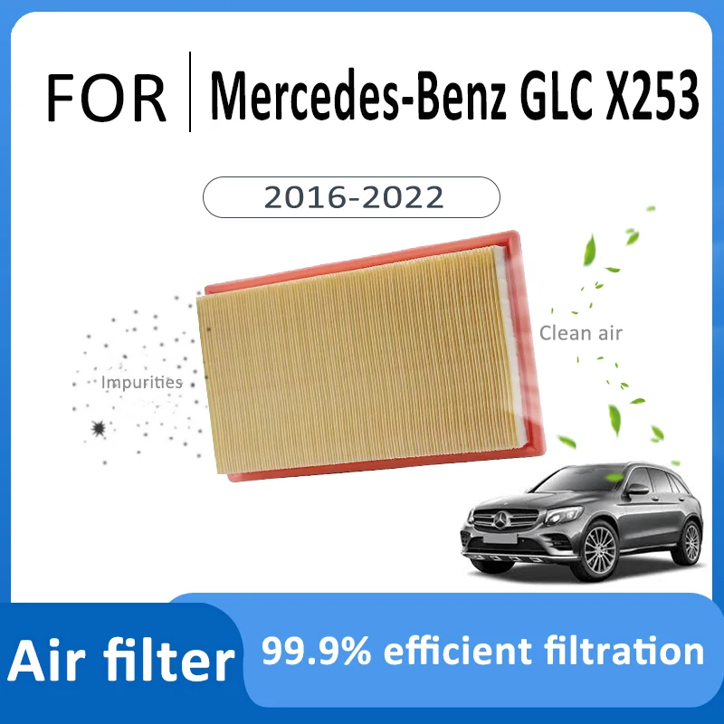 

For Mercedes Benz GLC X253 2016~2022 2740940104 Air Filter Car High Flow Filter Engine Filter Accessoies Auto Air Intake Systems