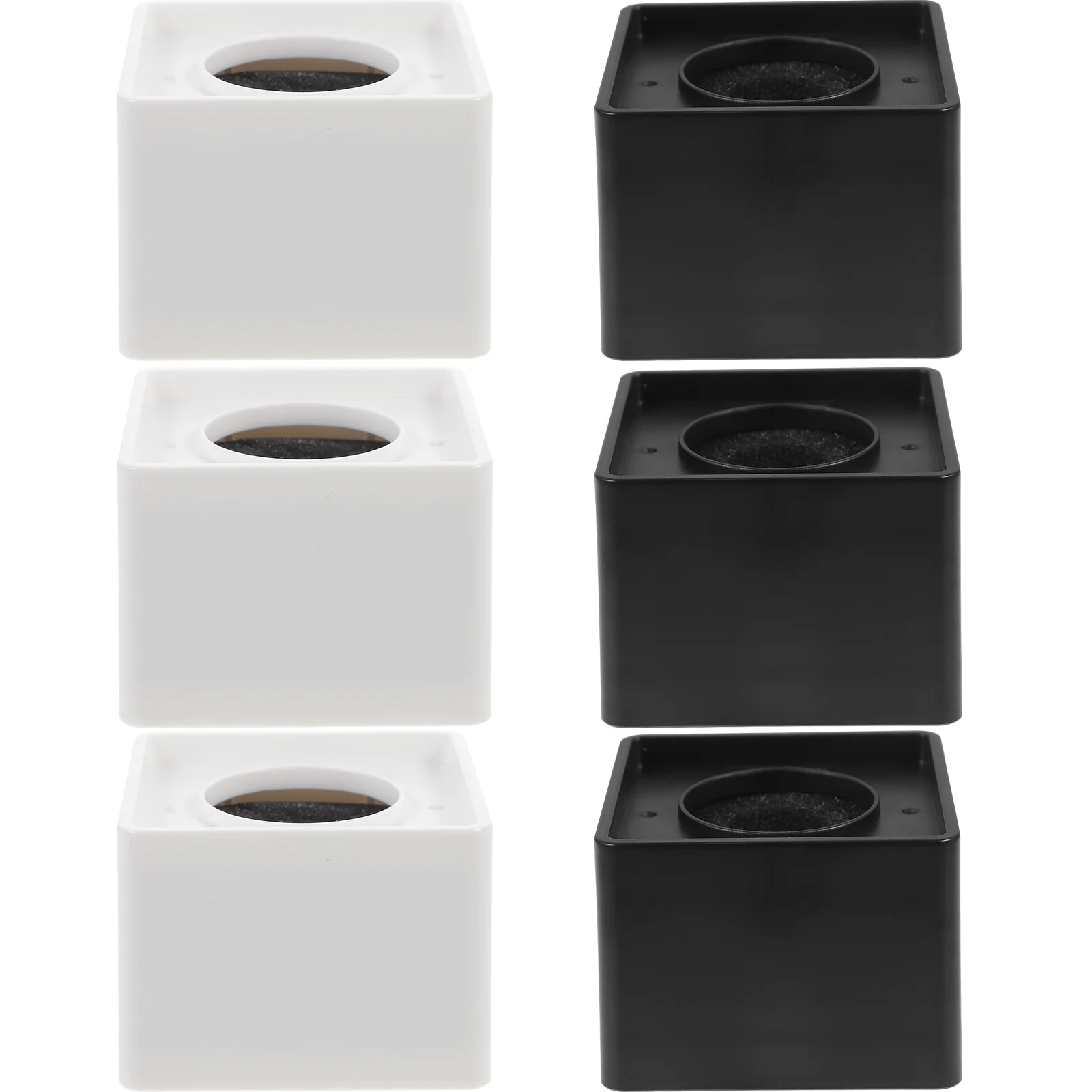 

6pcs Mic Holder Microphone Logo Cube Station Interview Branding Sturdy For Conference Room Dj Equipment Accessories