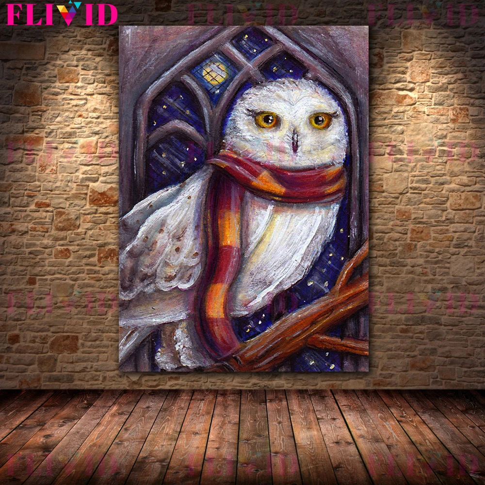 الغابات يونيكورن ، التنين القط ، الطيور مسكون ، خمر جدار الفن قماش اللوحة غامض ماجيك مخلوق الفن ملصق طباعة ديكور المنزل #3