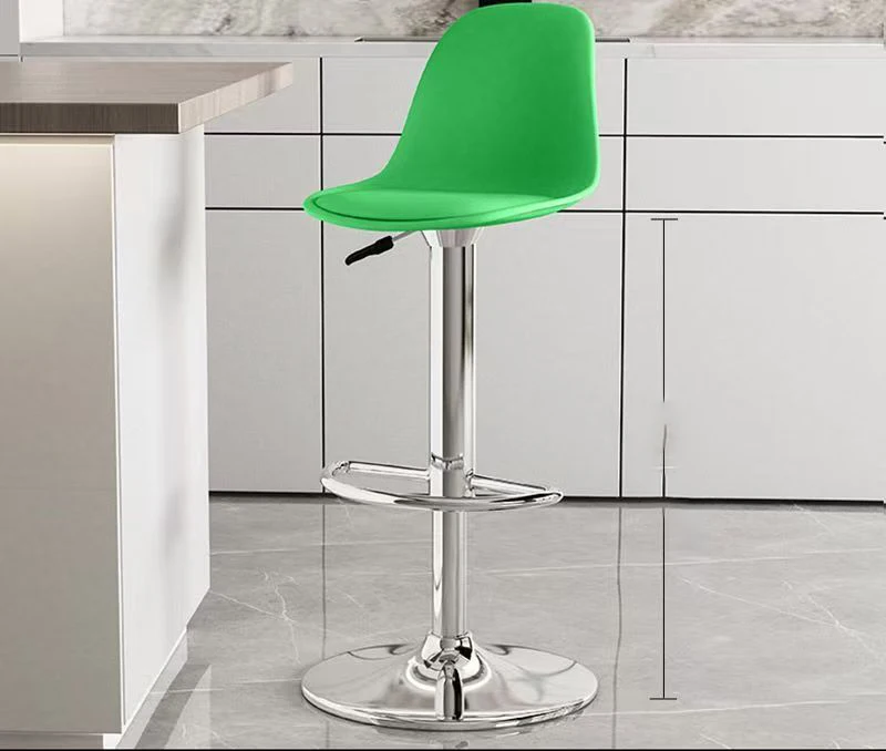 

Nordic Modern Style Swivel Bar Counter Stools PU Leather Tall Bar Chairs with Back Upholstered Bar Stool for Kitchen Island