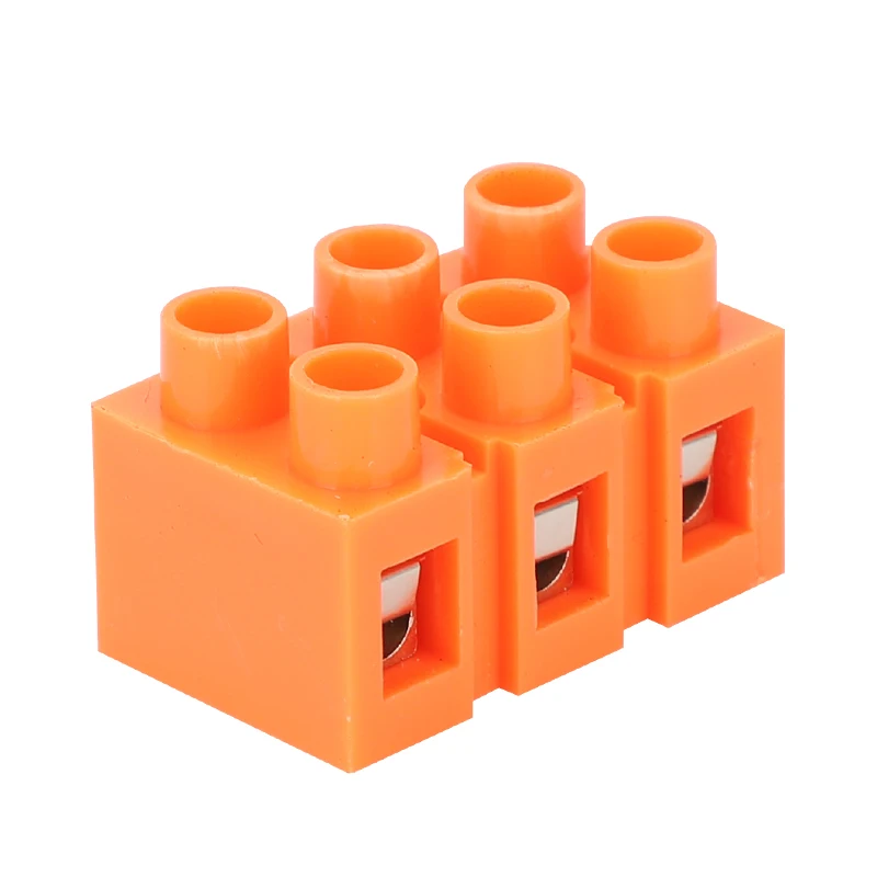 wire Quick connector High power terminal blocks H2519-2/3/4/5/6/10/12 bit Orange Dual Row 36A 600V Inflaming Wire docking