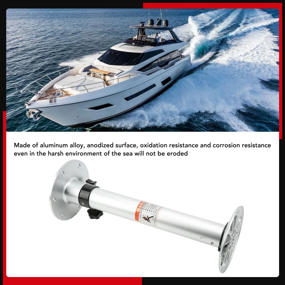 

RV Table Base Height Adjustable Desk Legs Adjustable Table Pedestal Stand 490MM‑745MM Aluminum Alloy Stepless Lifting for Boat