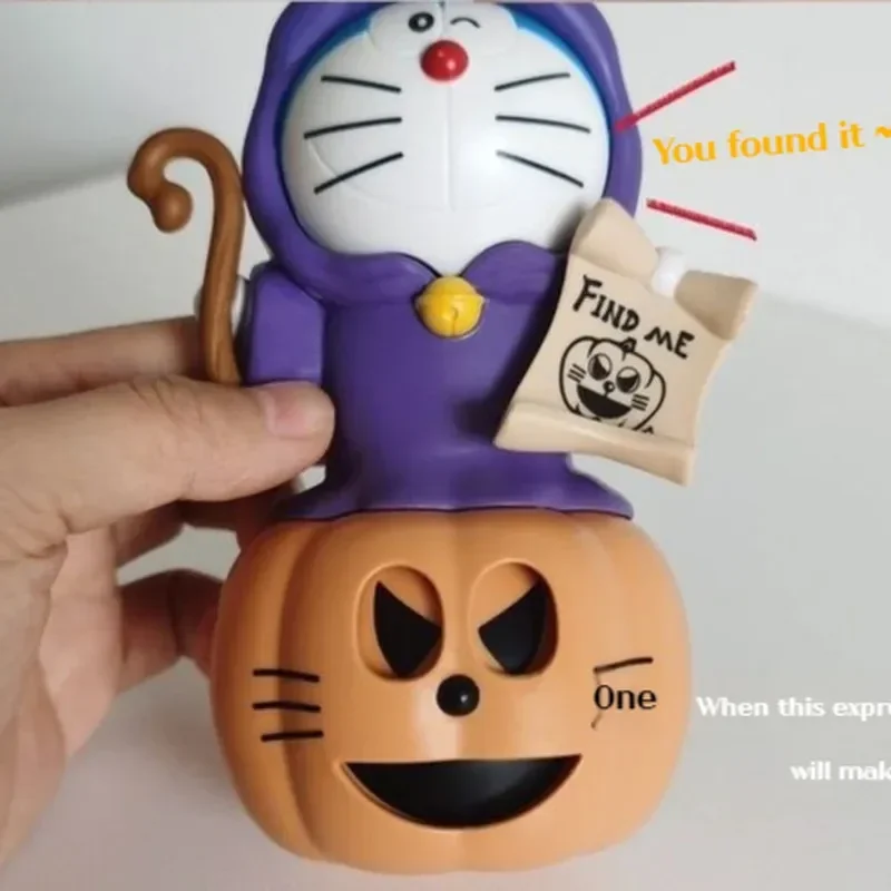 Anime Doraemon Halloween Pumpkin Series Cartoon Action Figures Model Doll Toys Desktop Ornaments Scene Decoration Children Gifts