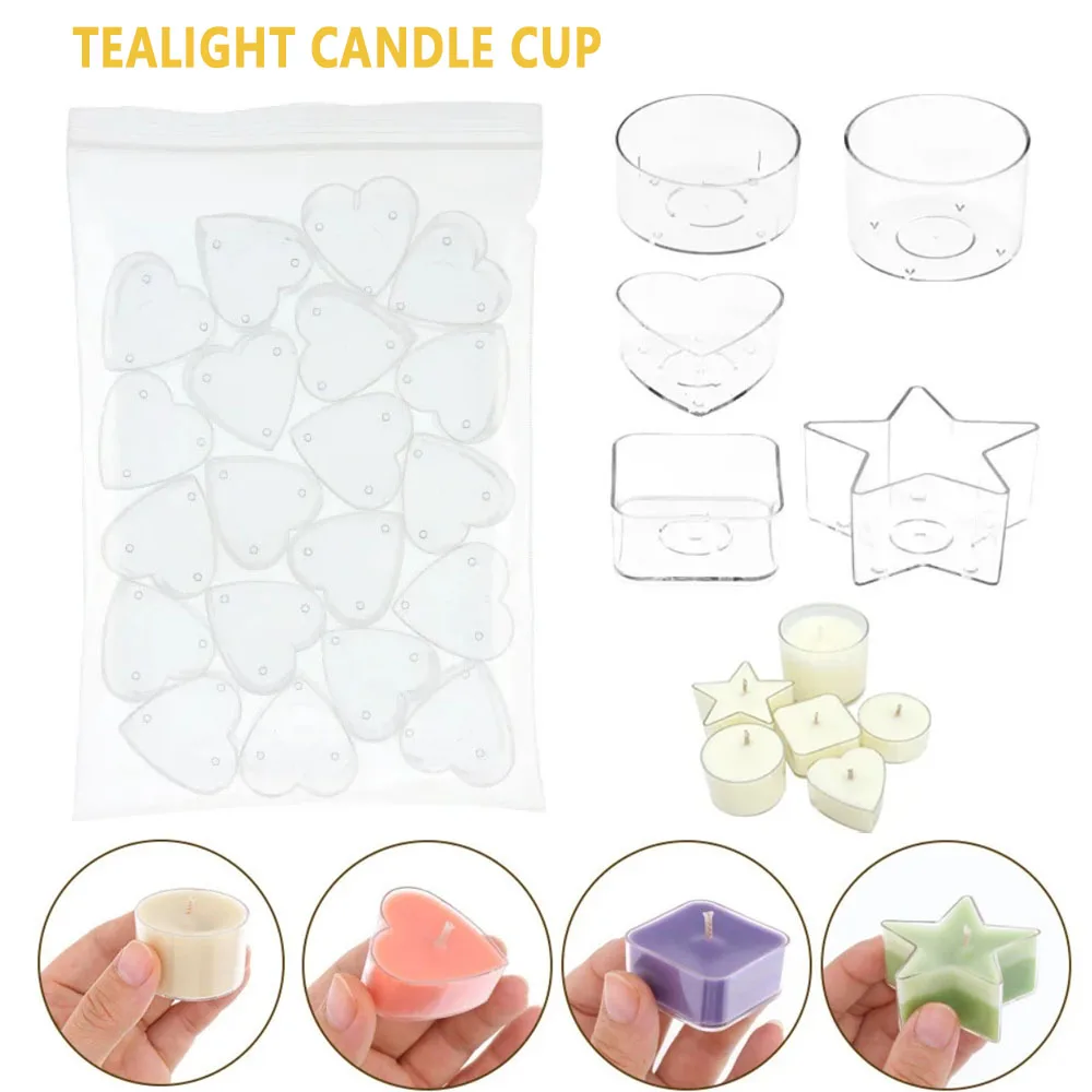 فتيل شمع للتخييم ، قالب شمع صغير ، برطمان شمع خفيف ، علبة فارغة ، كوب بلاستيكي شفاف ، برطمان شمع ذاتي الصنع ، فتيل شمع #1