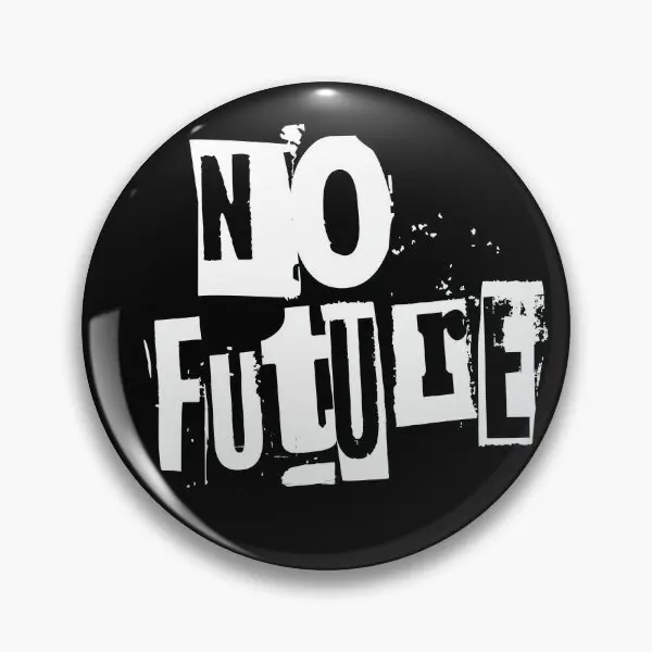 No Future  Soft Button Pin Metal Brooch Lapel Pin Fashion Cute Collar Women Badge Creative Gift Decor Funny Cartoon Jewelry Hat