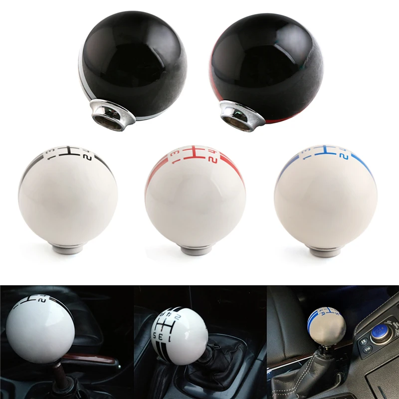 1 Set 5 Speed Cobra Logo Car Manual Handle Ball Shift Lever Knob  Premium Resin Auto Decoration Accessories For Ford Mustang