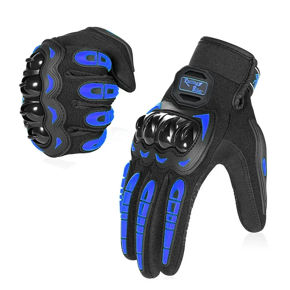 NONE Motorradhandschuhe Sommer Reiten Atmungsaktive Handschuhe Harte Knuckle Touchscreen Motorradhandschuhe Taktische Handschuhe für Dirt Bike Moto 3
