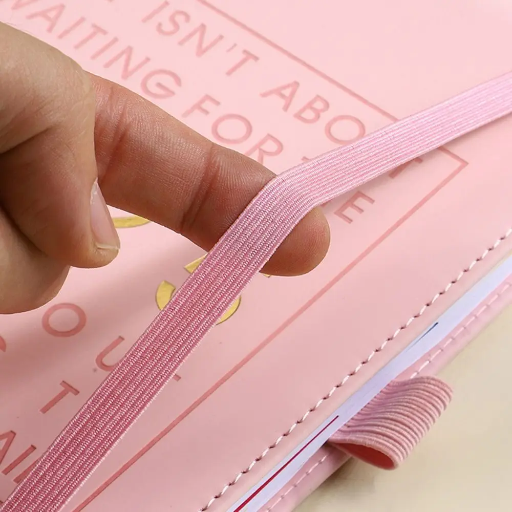 ภาษาอังกฤษ 2025 Schedule Planner Notepad 12 เดือนจดบันทึก A5 Agenda Notebook Diary Notepad Time Organizer 365 วัน Notepad