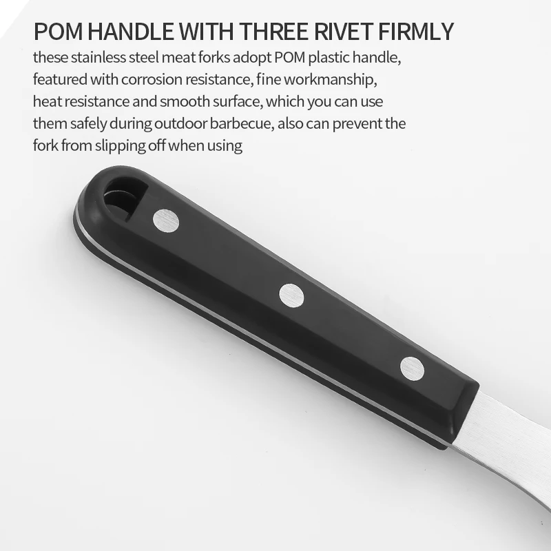 Stainless Steel Carving Meat pork Turkey Fork Serving Cooking Grill Barbecue BBQ Fork Schnitzegabeln Fourche sculpter mobile