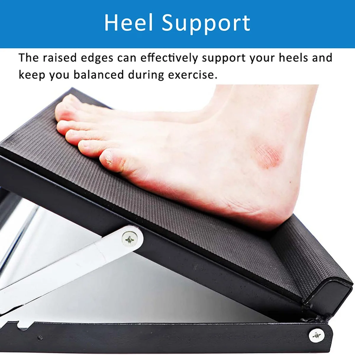 New arrival  Professional Steel Slant Board with Heel Support & Movable Full Non-Slip , Calf Stretcher,(500 LB Capacity)