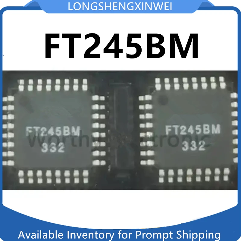 1PCS FT245BM FT245 QFP32 Original Communication USB Interface IC Chip