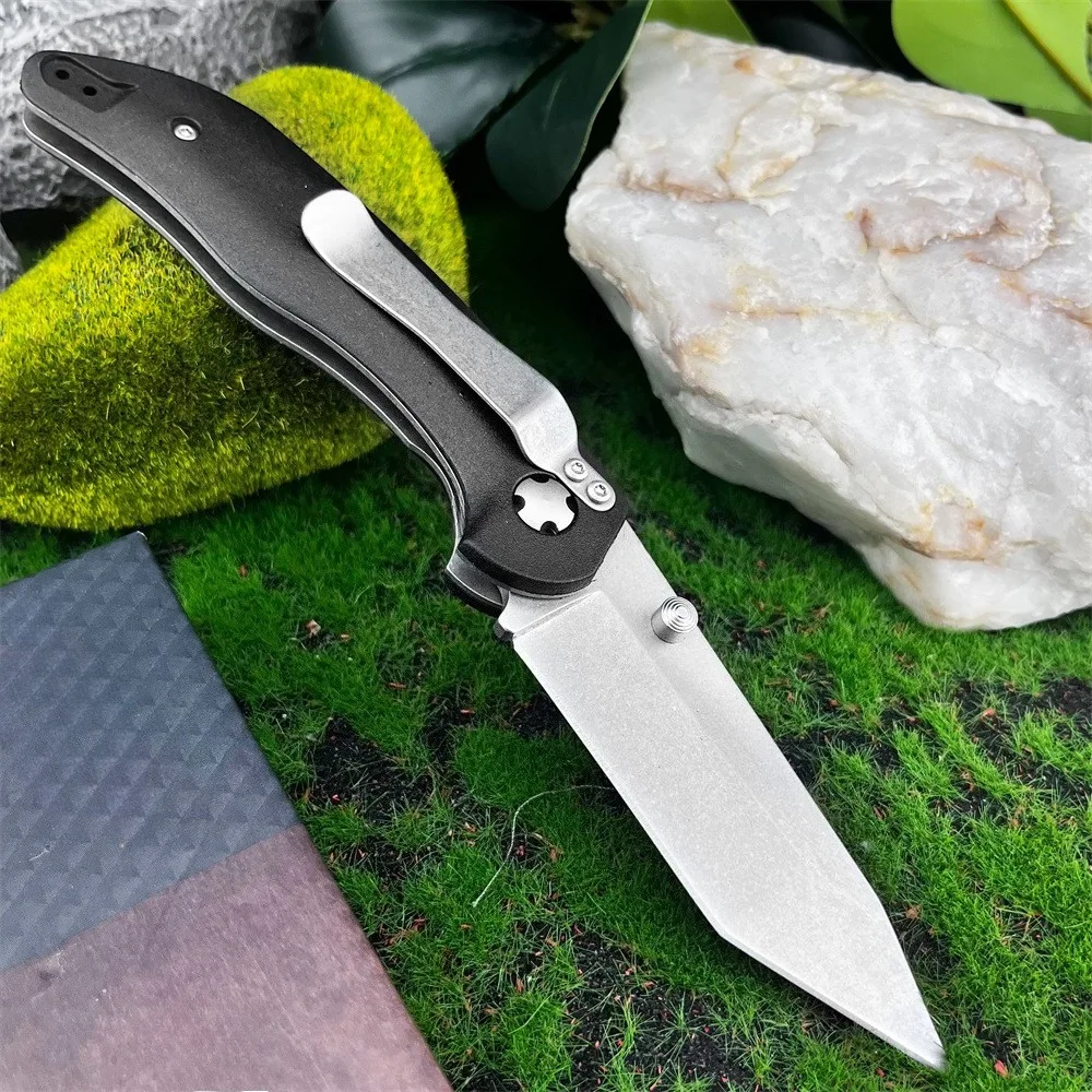 دائم KB 7506 EDC سكين للفرد 440C شفرة مع مقبض ألياف النايلون التخييم في الهواء الطلق التكتيكية الصيد السفر التنزه أداة المساعدة