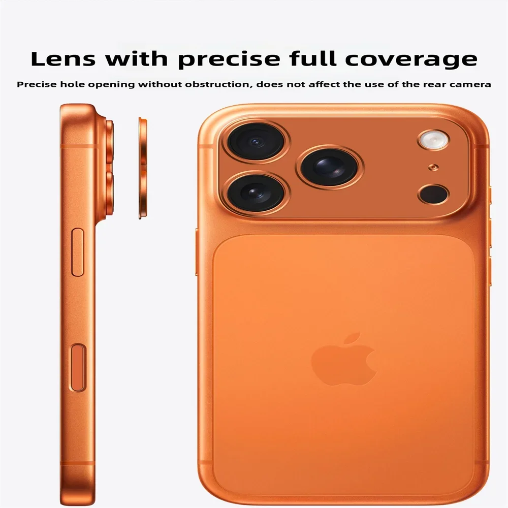 1-3Set Ultra HD سبيكة معدنية كاميرا فيلم آيفون الهواء 17 برو ماكس المضادة للخدش الزجاج المقسى عدسة حلقة حامي الملحقات #4