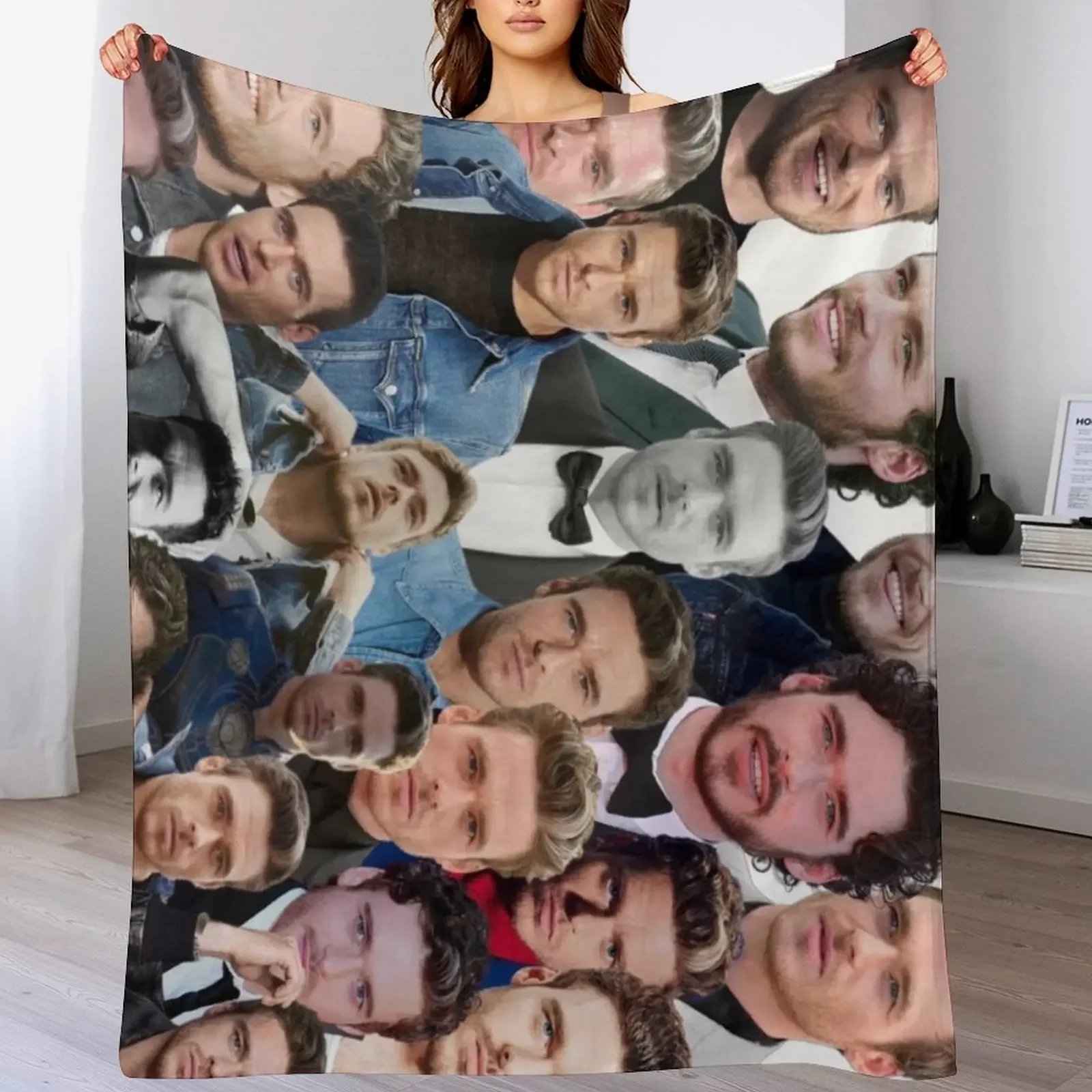 

New richard madden photo collage Throw Blanket Designers blankets ands Soft Plaid Decorative Sofa Blankets