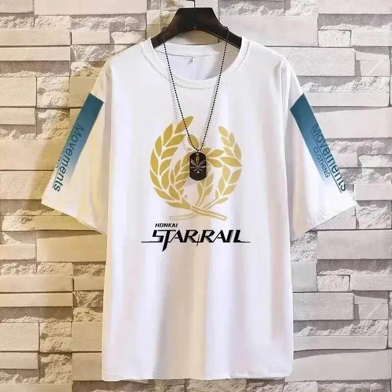 Anime Game Honkai: Star Rail Cos Clara Herta Yanqing Sier Wolf Jinliu Seele Etc. Casual Crew Neck Short Sleeve T-Shirt