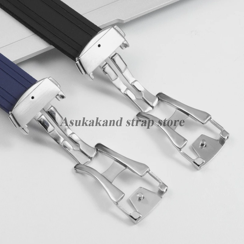 湾曲した端ゴムシリコン時計バンドオメガ用シーマスター 300 防水リストベルト男性女性 20 ミリメートルブレスレット時計アクセサリー