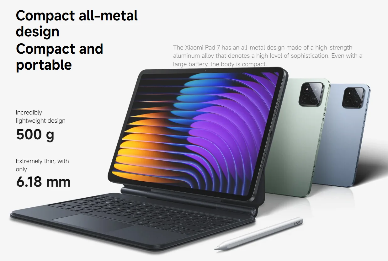 Xiaomi Pad 7 Global Version 11,2'' 144Hz 3,2K Display Snapdragon 7+ Gen 3 Octa-Core-Prozessor 8850mAh – Detail 9