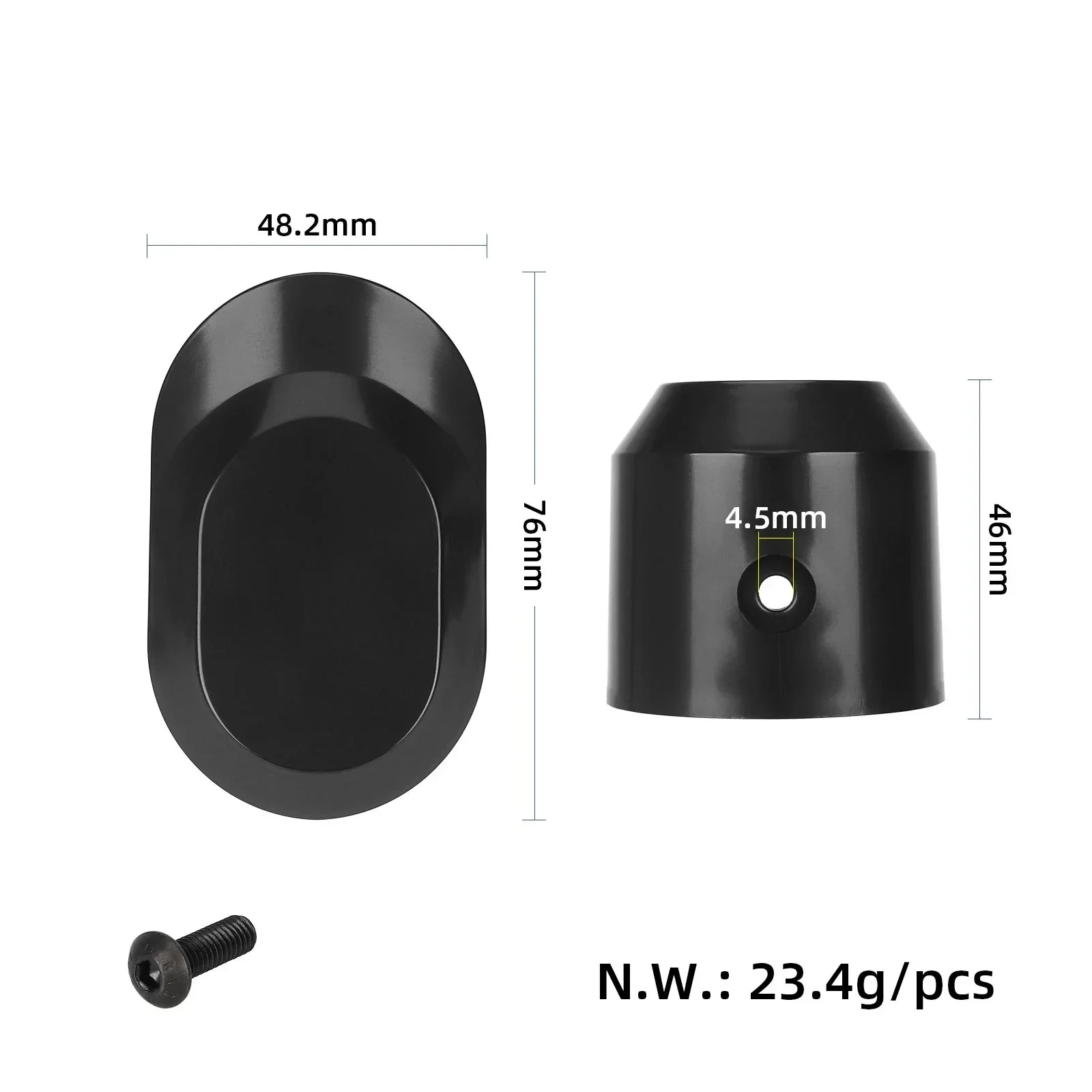 Vordere Gabelabdeckung für Xiaomi Elektroroller 5 / 5 Pro Dekorative Kunststoffgehäuse-Rahmenschutzabdeckung mit Schraubenteilen – Detail 4