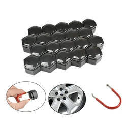 20pcs 22mm ABS Chrome Car Tyre Rim Wheel Nut Caps Bolts Screw Covers with 1pc Removal Tool Decorative Kit for Vauxhall Insignia