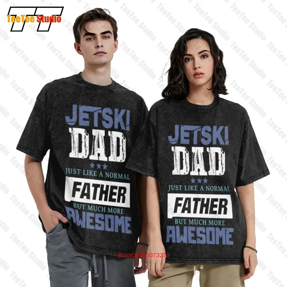 Jetski Dad Fathers Day Jet Ski Plus Size Men'S Clothes Oversized T-Shirt DJFA
