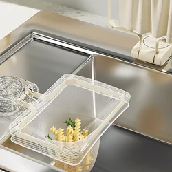 Drainage Sink Filter Rack Foldable Strainer Mesh Bag Stand Leftovers Garbage Net Shelf Anti-Clogging Disposable Kitchen Tools