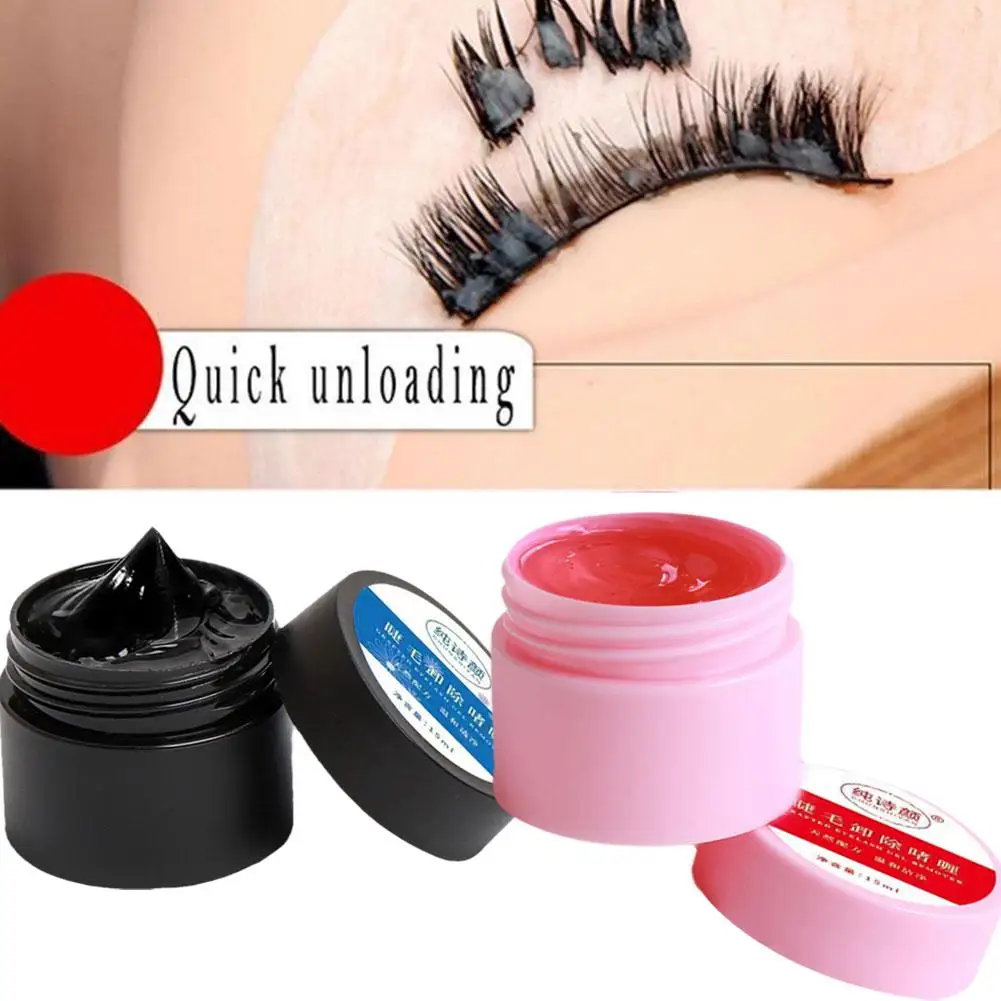 Profissional cílios falsos cola removedor, cílios extensões ferramenta, gel adesivo, Eye Make Up, creme não-alisamento, 15g